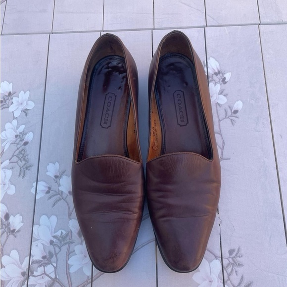 Coach vintage Brown Leather Loafers - Picture 1 of 5